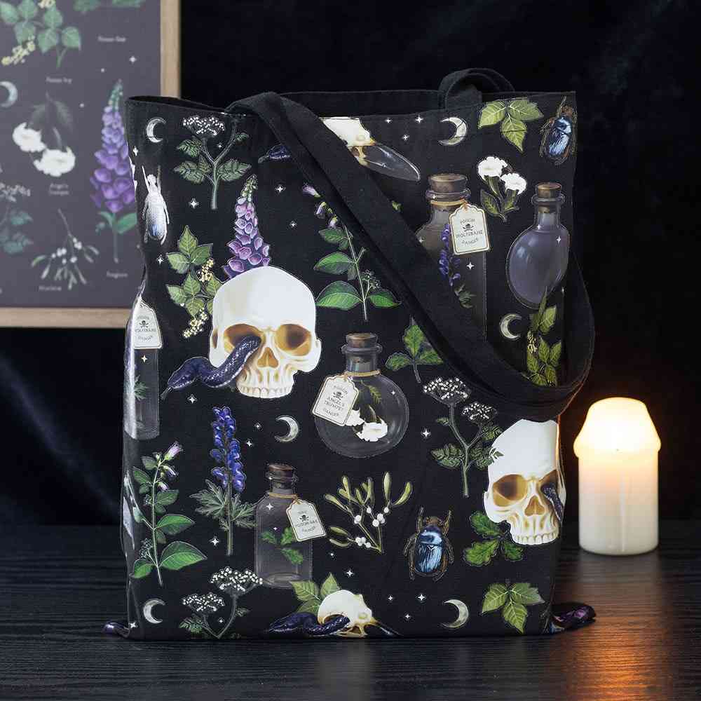 Something Different - Venom & Vines Print Polycotton Tote bag - Multicolours
